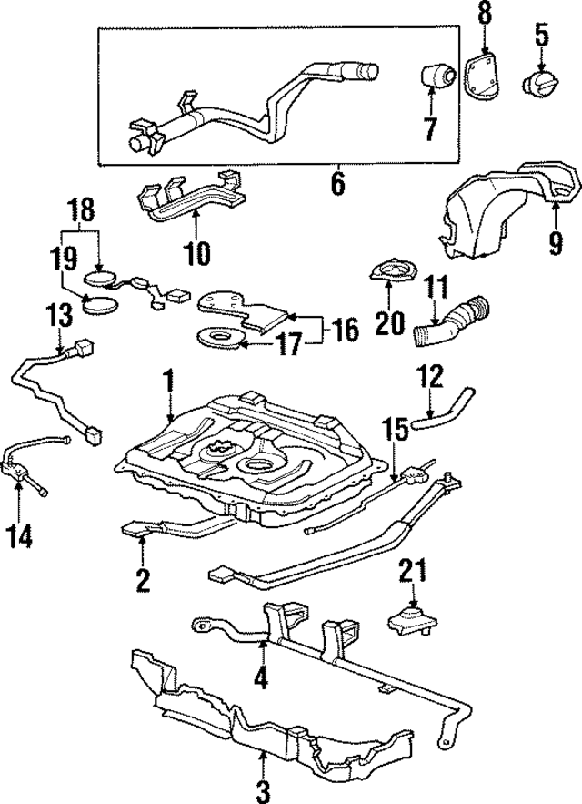 17500SX0A31 - : Fuel Tank for Honda Image