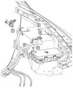 6506080AA - Electrical: Hex Head Screw for Chrysler: Aspen | Dodge: Durango, Ram 1500, Ram 2500, Ram 3500 | Jeep: Grand Cherokee, Liberty, Wrangler, Wrangler JK | Ram: 1500, 1500 Classic, 2500, 3500 Image
