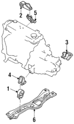 FOBZ6038B - Engine: Front Insulator for Ford Image image