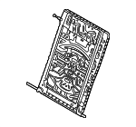 52205A09611 - Body: Seat Back Frame for BMW: 530i, 530i xDrive, 540i xDrive, 550e xDrive, i5, M5 Image