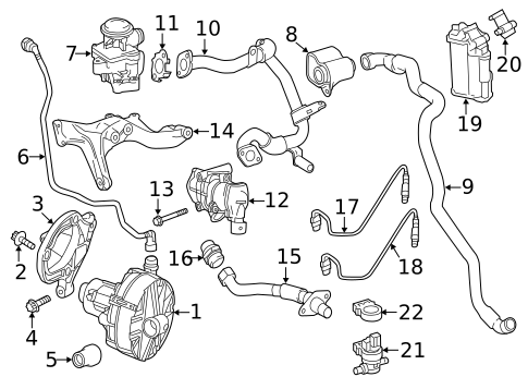 Air Injection System for 2012 Mercedes-Benz C 250 #0