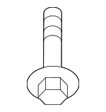 9KDB00616 - Body: Under-body Shield Bolt for Mazda: 3, 6, CX-3, CX-30, CX-5, CX-50, CX-70, CX-9, CX-90, MX-30 EV, MX-5 Miata Image