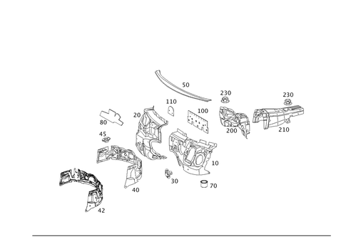 Engine Compartment Damping for 1995 Mercedes-Benz E320 #0