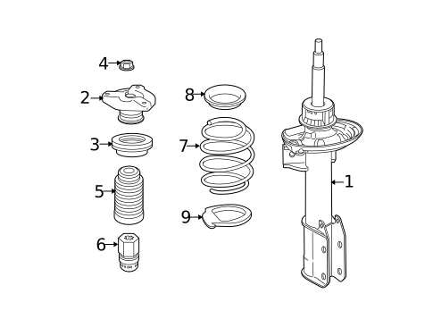 Struts & Components for 2014 Mercedes-Benz GLK350 #0