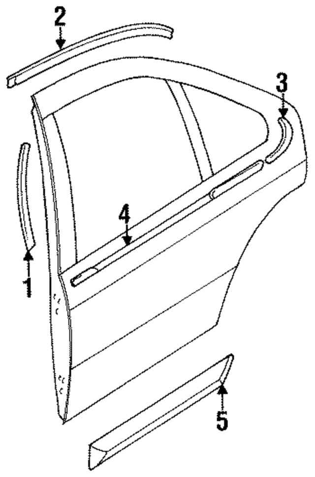 828704B807 - : Body Side Molding for Nissan: Sentra Image