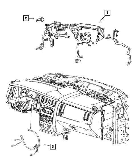 Wiring-Instrument Panel for 2009 Dodge Durango #0