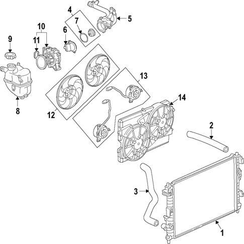Cooling System for 2008 Saturn Vue #0