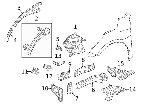 Structural Components & Rails for 2025 Acura RDX #0