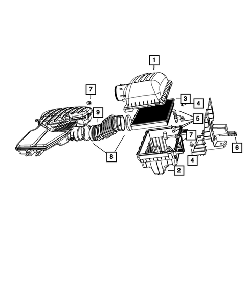 Air Cleaner for 2009 Dodge Ram 3500 #0