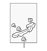 72143SJAA11 - Body: Handle, Outside Base for Acura: RL Image