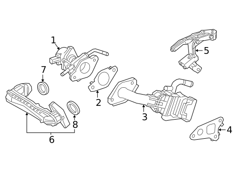EGR System for 2022 Toyota Highlander #0