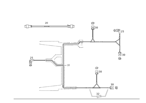 Fiber Optical Cable Wiring Harness (D2B and Most) for 2001 Mercedes-Benz S55 AMG #0