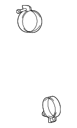 9611110780 - Engine: Air Duct Clamp for Scion: iQ | Toyota: C-HR, Corolla, Matrix, Mirai, Sequoia, Tundra Image