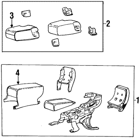 Center Armrest for 1999 Lincoln Town Car #0