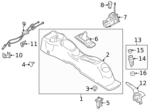 Gear Shift Control for 2016 Nissan Versa #0