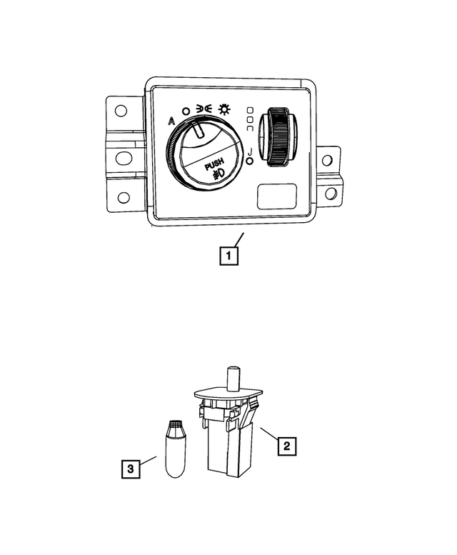 68370883AA - Electrical: Headlamp Switch for Mopar Image