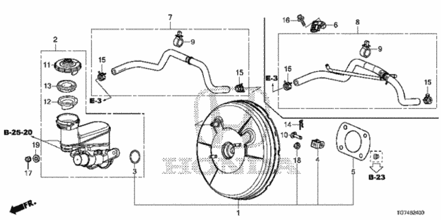 Brake Master Cylinder  - Master Power (1) for 2016 Honda Pilot #0