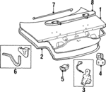 XF1Z5440110AA - Body: Trunk Lid for Ford: Taurus Image