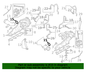 Wht 005 529 2013-2018 Audi Intake Hose O-Ring WHT-005-529 | OEM Parts Online