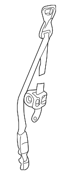 88896445 - Electrical: Belt &amp; Retractor for Chevrolet: Monte Carlo Image