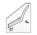 87731S1AB0SCR - Body: Side Molding for Hyundai: Santa Fe Image