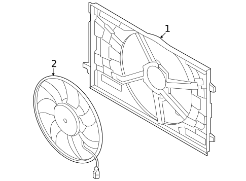 Cooling Fan for 2024 Audi Q8 e-tron #0