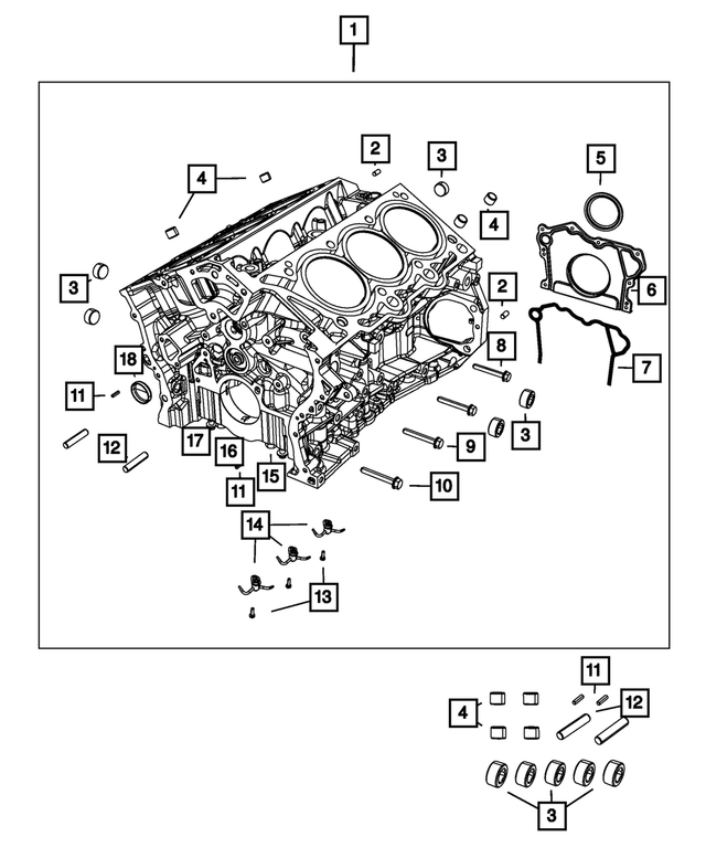 6510082AA - Engine: Pipe Plug, Left Side for Mopar Image