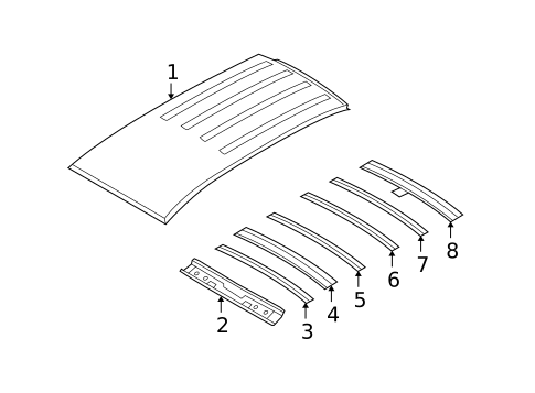 Roof & Components for 2009 Kia Rondo #0