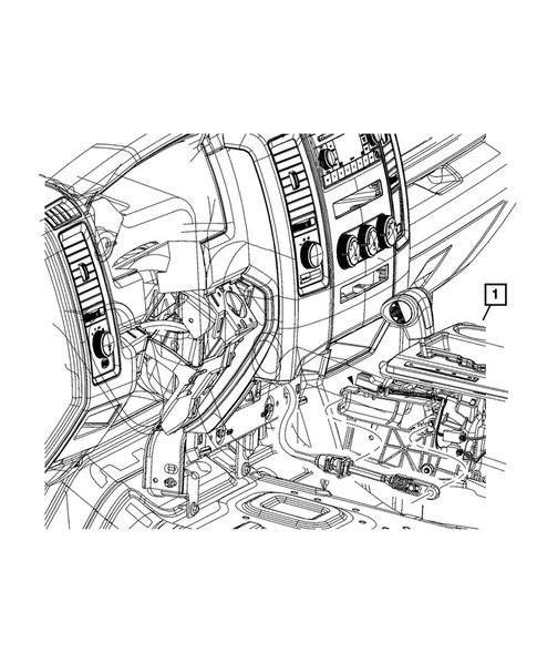 Gearshift Controls and Related Parts for 2011 Ram 1500 #1
