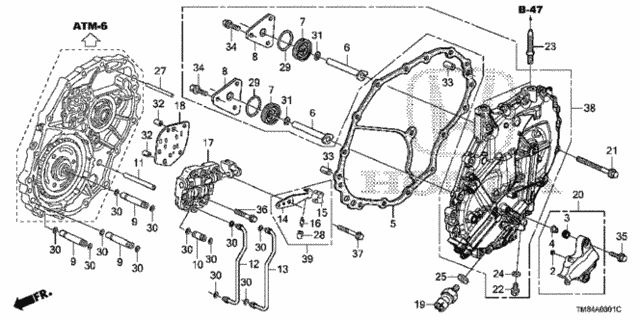 AT Left Side Cover (2) for 2013 Honda Insight #0