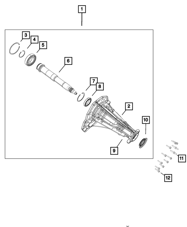 68040723AA - 66RFE; 6-Speed; Automatic Transmission: Snap Ring for Mopar Image