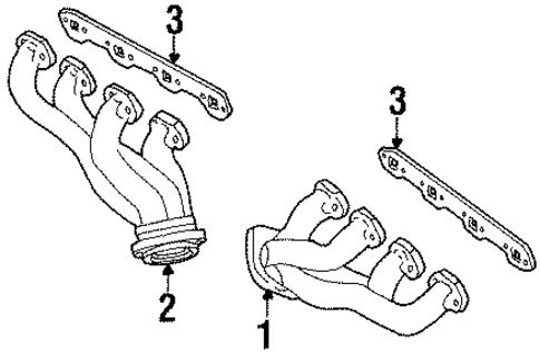 Exhaust Manifold for 1995 Lincoln Town Car #0