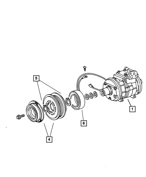 Air Conditioning Compressor for 2006 Jeep Liberty #0
