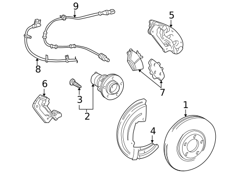 Disc Pads & Brake Shoes for 2005 Ford Thunderbird #0