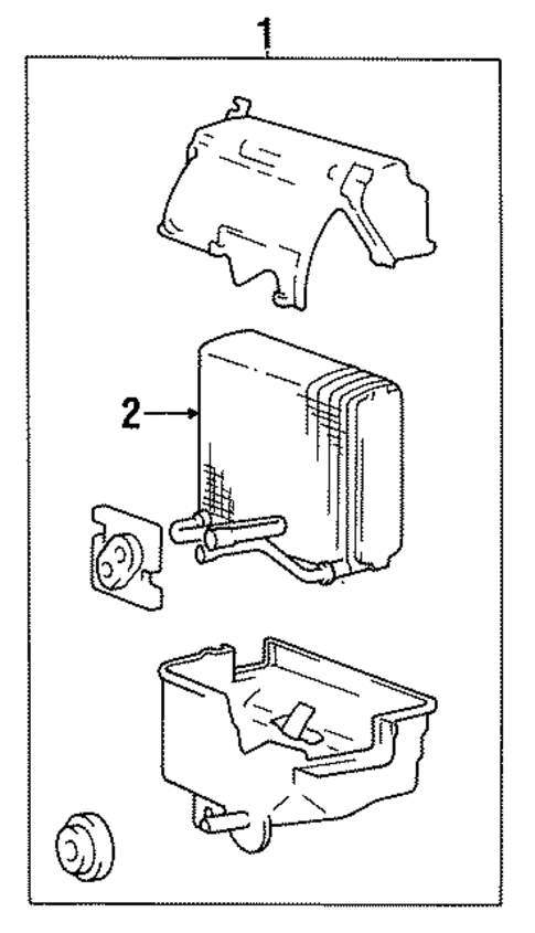 Evaporator Components for 1992 Hyundai Excel #0