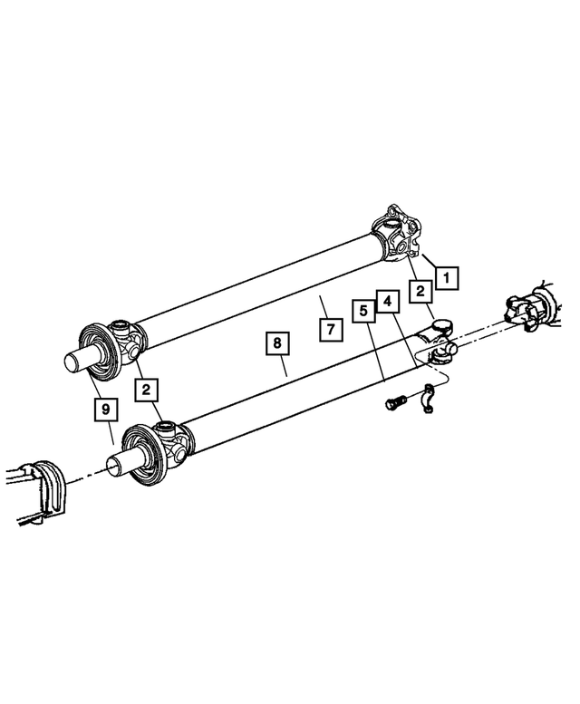 GR015694AB - Propeller Shafts and U-Joints: U-joint Kit, Front Or Rear for Jeep: Cherokee, Grand Cherokee, Liberty, Wrangler Image