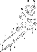 3520956 - Steering: Intermediate Shaft Seal for Buick: Reatta, Riviera | Cadillac: Eldorado | Oldsmobile: Toronado Image