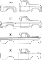 E5TZ8320002AU - Body: Stripe Tape for Ford: F-150, F-250, F-350 Image