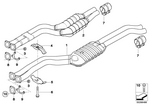 18107504168 - : Front Muffler for BMW Image