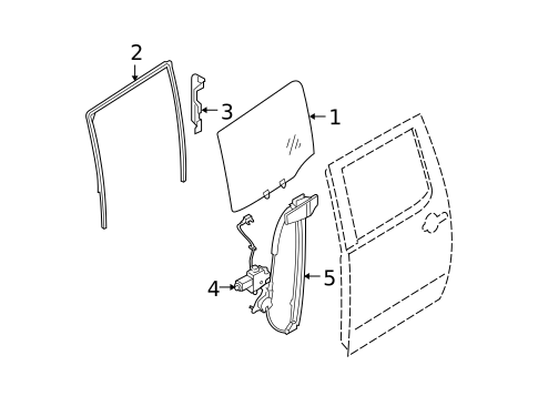 Rear Door for 2010 Nissan TITAN #1