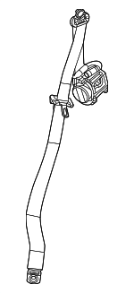 7JN92TX7AD - : 2nd Rear Outer Seat Belt, Right for Mopar Image