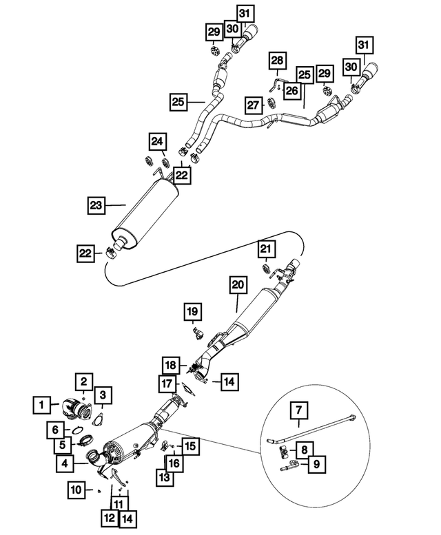 68357411AA - Exhaust: Particulate Tube Clamp for MOPAR Image