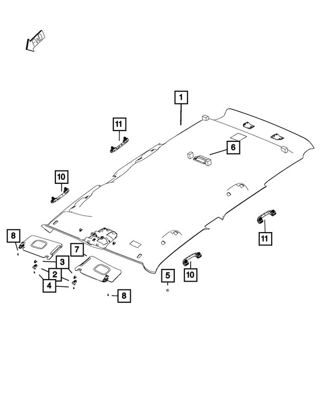 68399573AA - Interior Trim: Bezel for Mopar Image