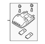 928002J000H9 - Body: Reading Lmp Assembly for Kia: Borrego Image