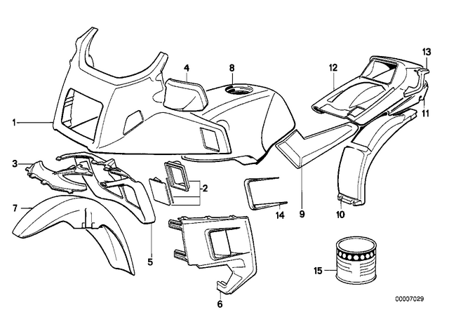46631456001 - Body Equipment: Covering Lower Part - Schwarz for BMW-Motorrad Image