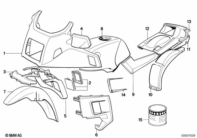 46631456001 - Body Equipment: Covering Lower Part - Schwarz for BMW-Motorrad Image