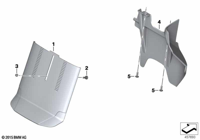 46638534938 - Frame and Mounting Parts: Body screw without shoulder for BMW-Motorrad Image