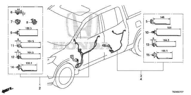 Wire Harness (8) for 2019 Honda Ridgeline #0
