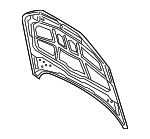 8W0823029A - Body: Hood for Audi: A4, A4 allroad, A4 Quattro, S4 Image