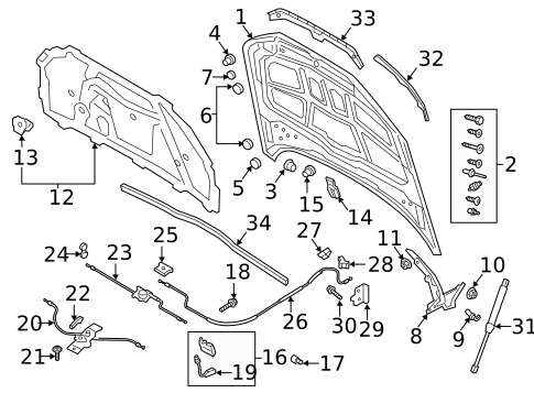 Hood & Components for 2025 Audi A4 allroad #0